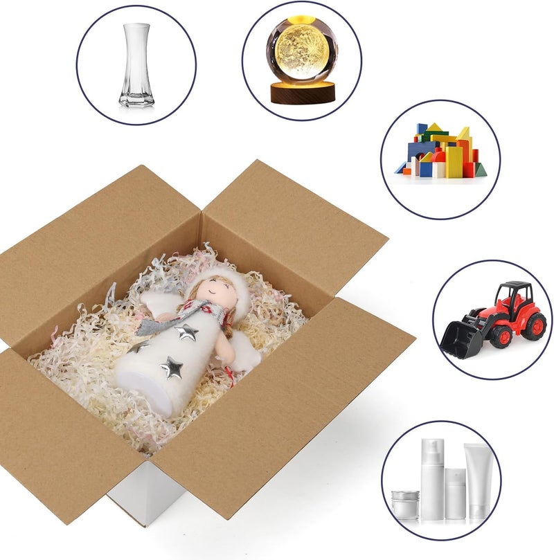 SPEPLA Shipping Boxes 9X6X4 Set of 40, White Corrugated Cardboard Box for Mailing Business Packaging - Image 2